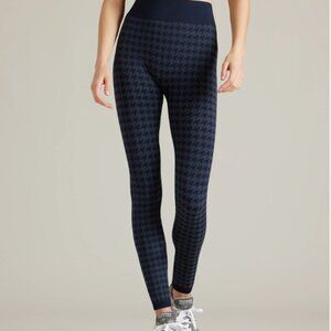 Rhone Houndstooth Seamless Legging Navy Blue Size XS NWT